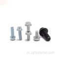 DIN6921 Blue White Zinc Hexagon Bolt со фланцем